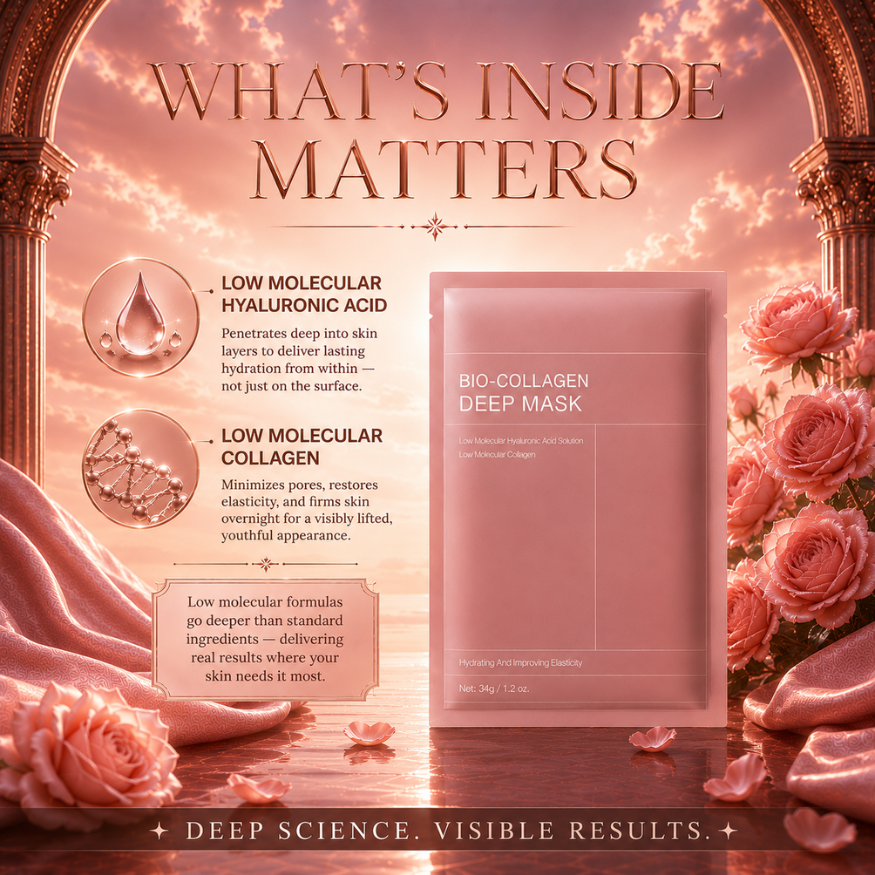 Lumiveil Bio-Collagen Deep Mask 5-Pack | Overnight Collagen Sheet Mask
