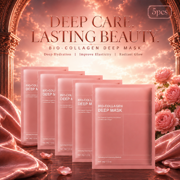 Lumiveil Bio-Collagen Deep Mask 5-Pack | Overnight Collagen Sheet Mask