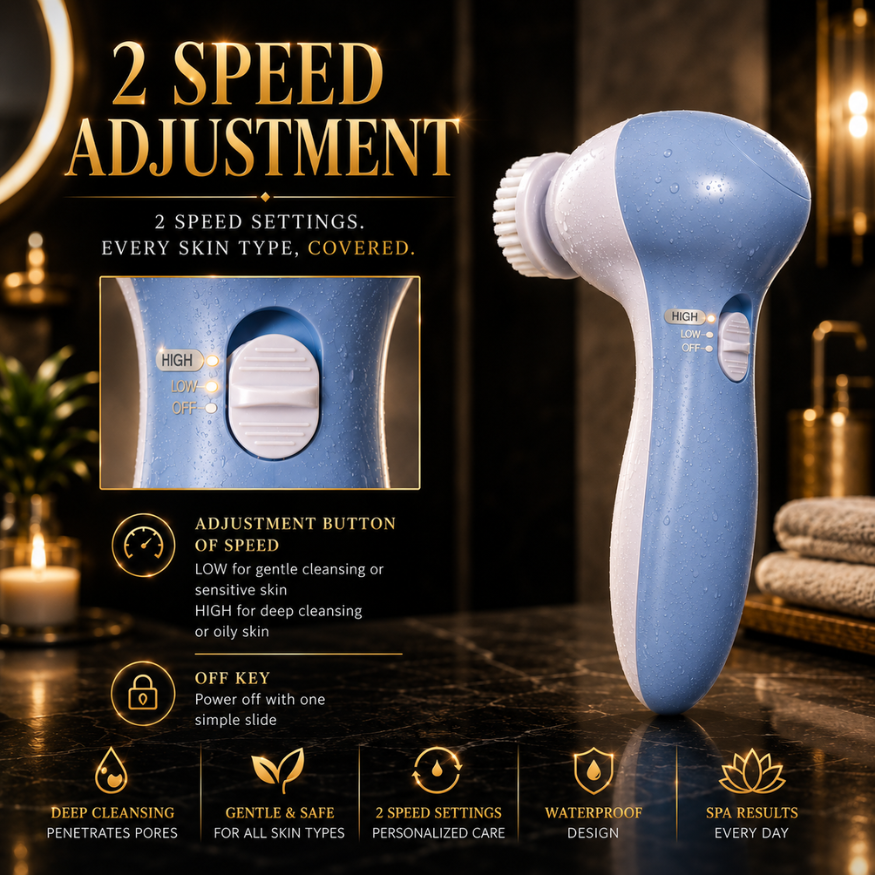 Skinéra LumiCleanse Pro — Electric 5-in-1 Facial Renewal System